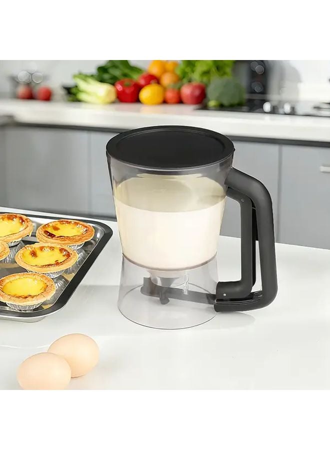 Black Batter Dispenser With Measuring Scale Large Capacity Funnel Cup For Baking - Image 4